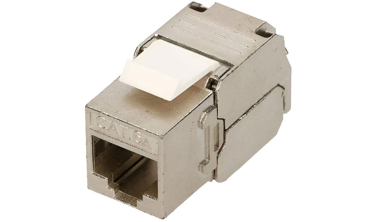 ExtraLink Moduł keystone port RJ45 STP 6a (srebrna)