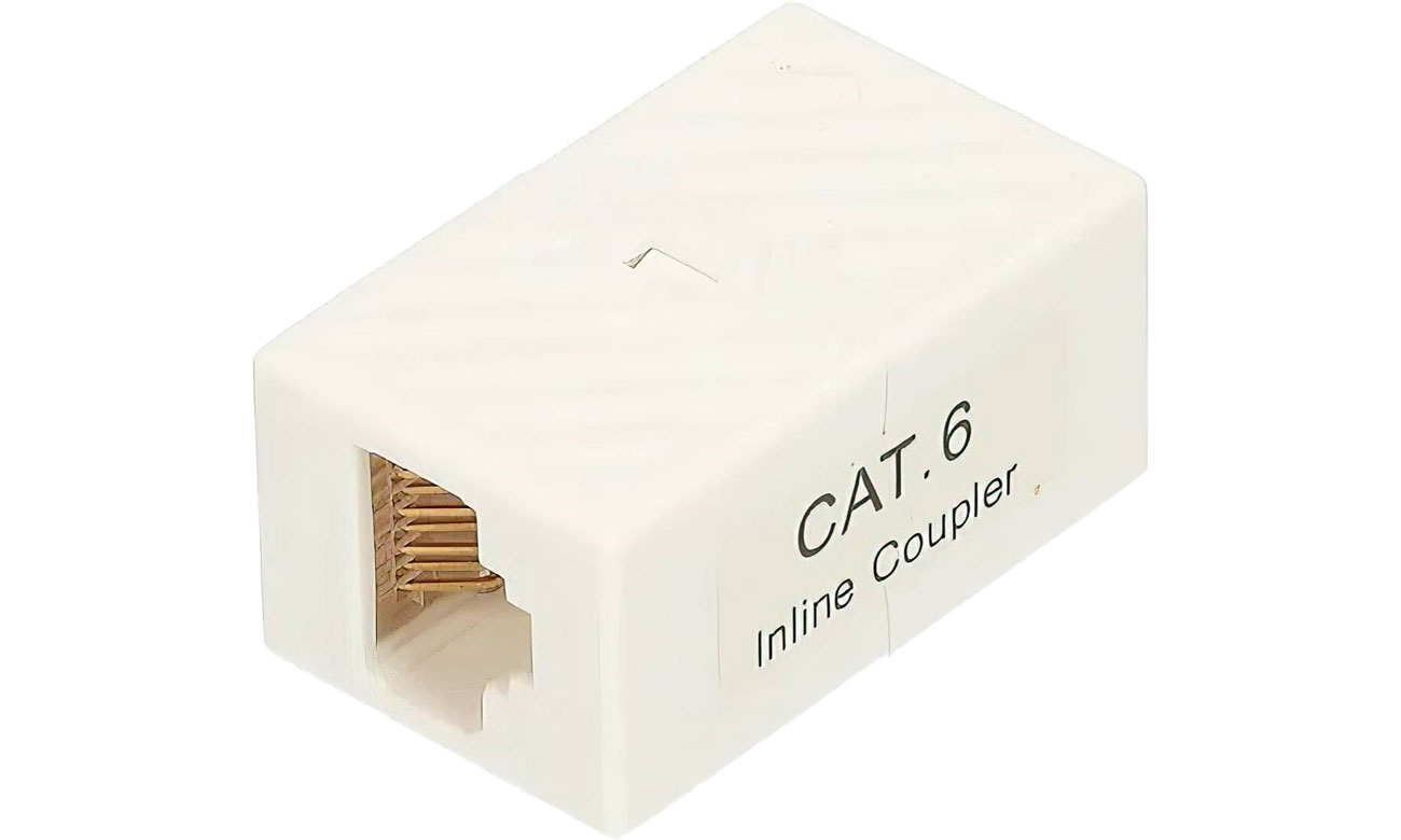 ExtraLink złączka sieciowa port RJ-45 UTP 6 (biała)