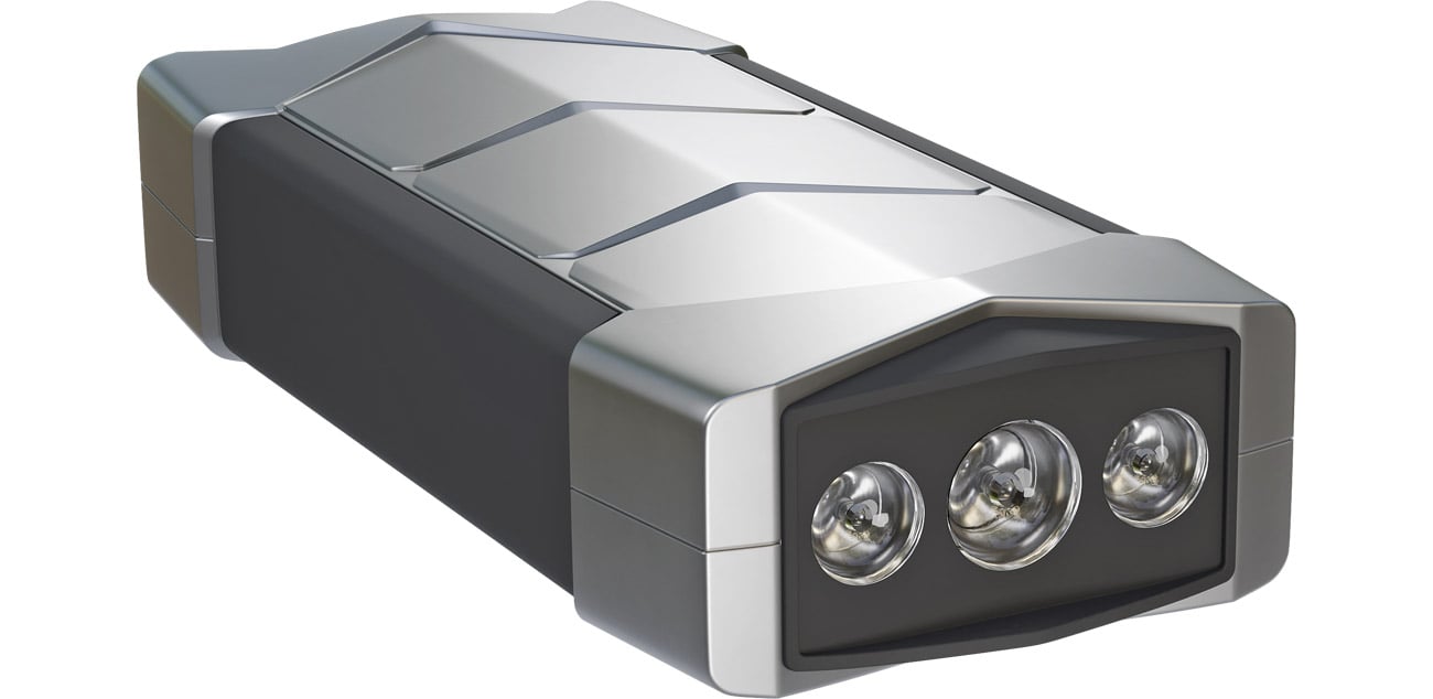 ExtraLink Jump Starter Max 7 widok z boku, latarka LED