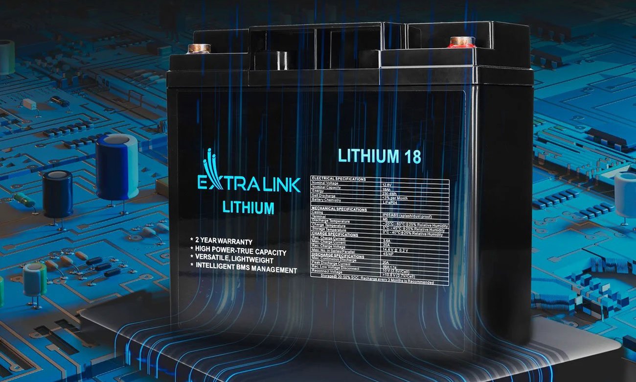 ExtraLink LiFePO4 18 Ah technologia