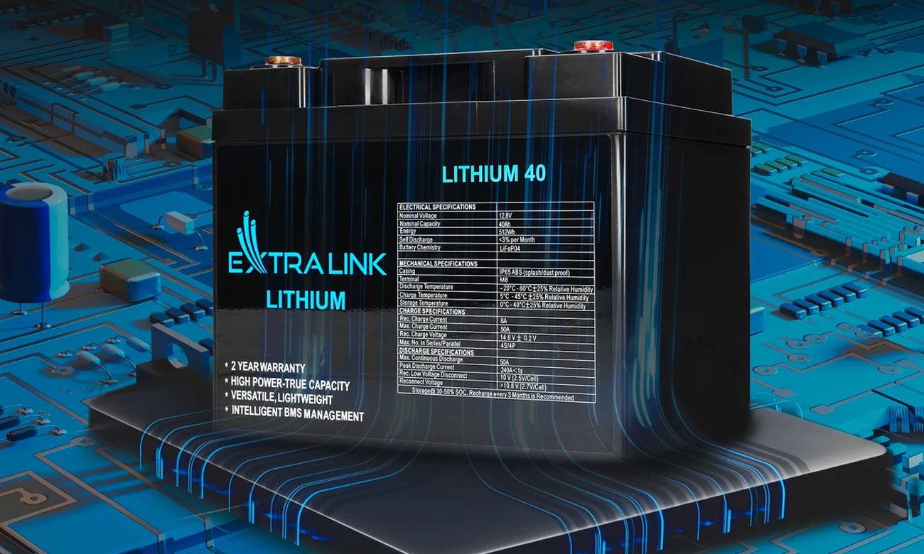 ExtraLink LiFePO4 40 Ah technologia