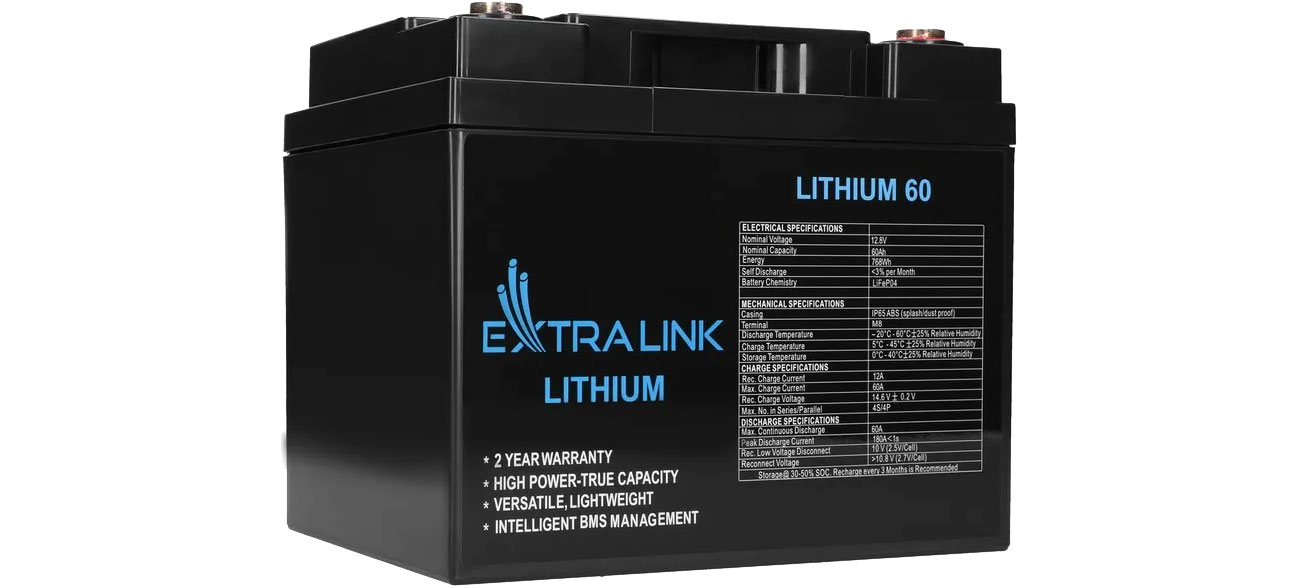 Акумулятор ExtraLink LiFePO4 60 Ач