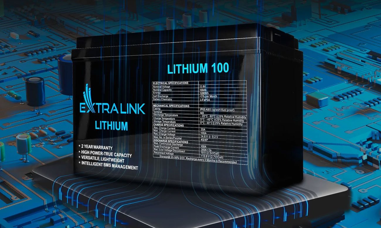 ExtraLink LiFePO4 100 Ah technologia
