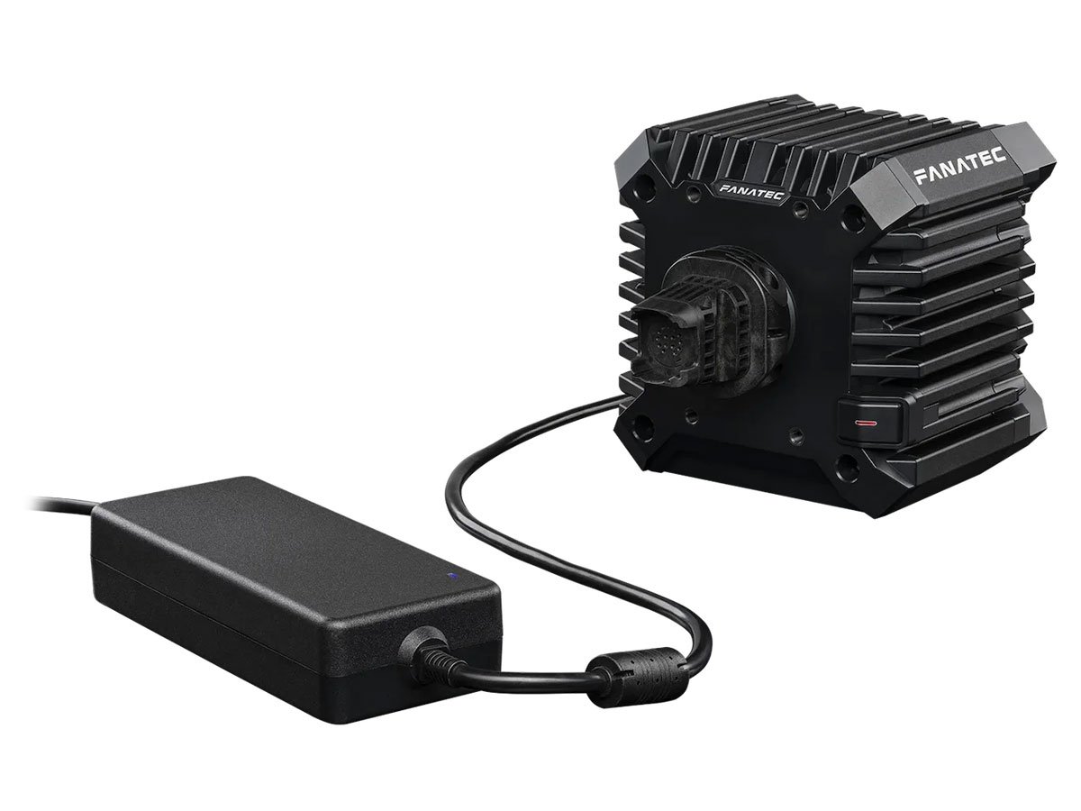 Baza kierownicy Fanatec CSL DD QR2 (8 Nm) - Widok ogólny z zasilaczem