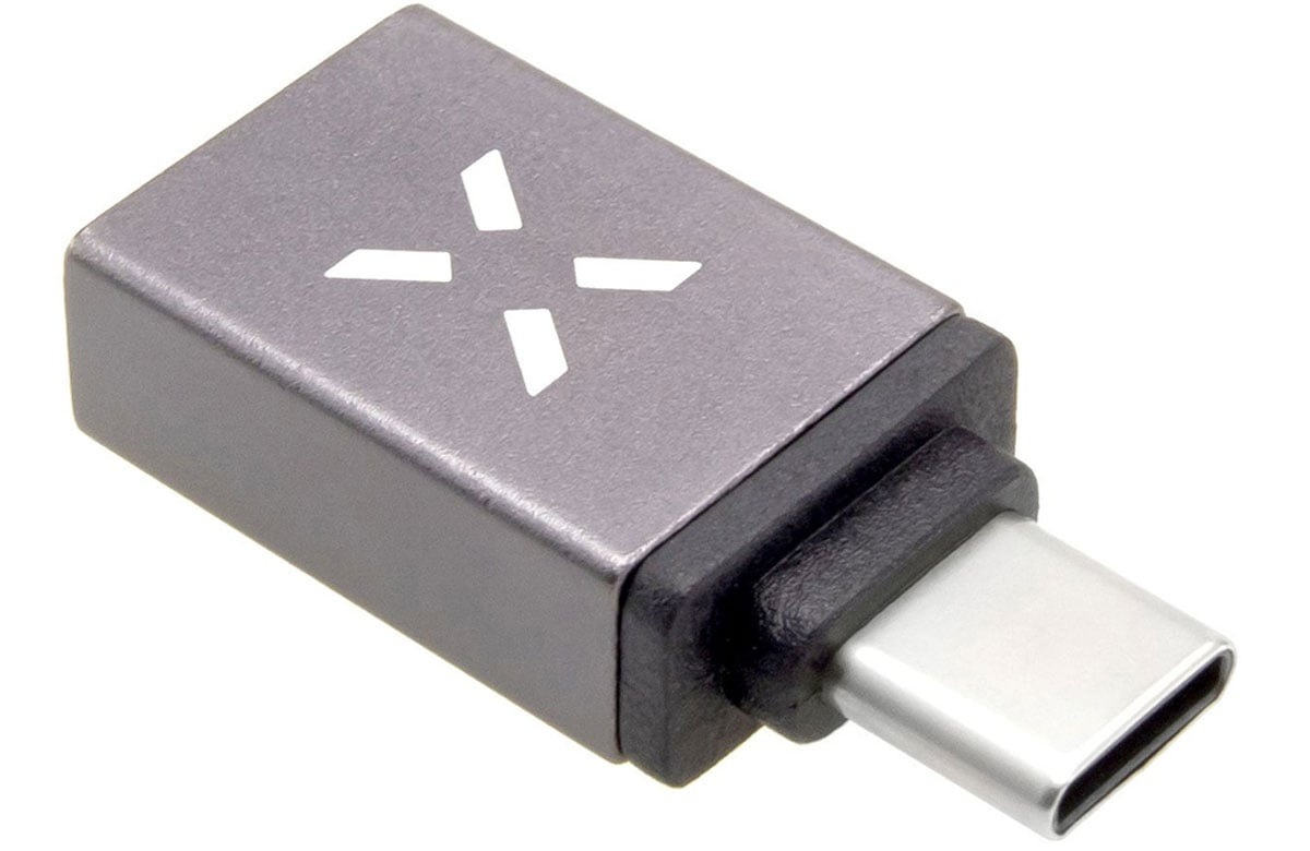 Adapter USB-A do USB-C szary