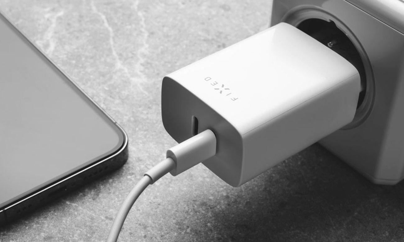 FIXED Ładowarka sieciowa 35W 2xUSB-C biały