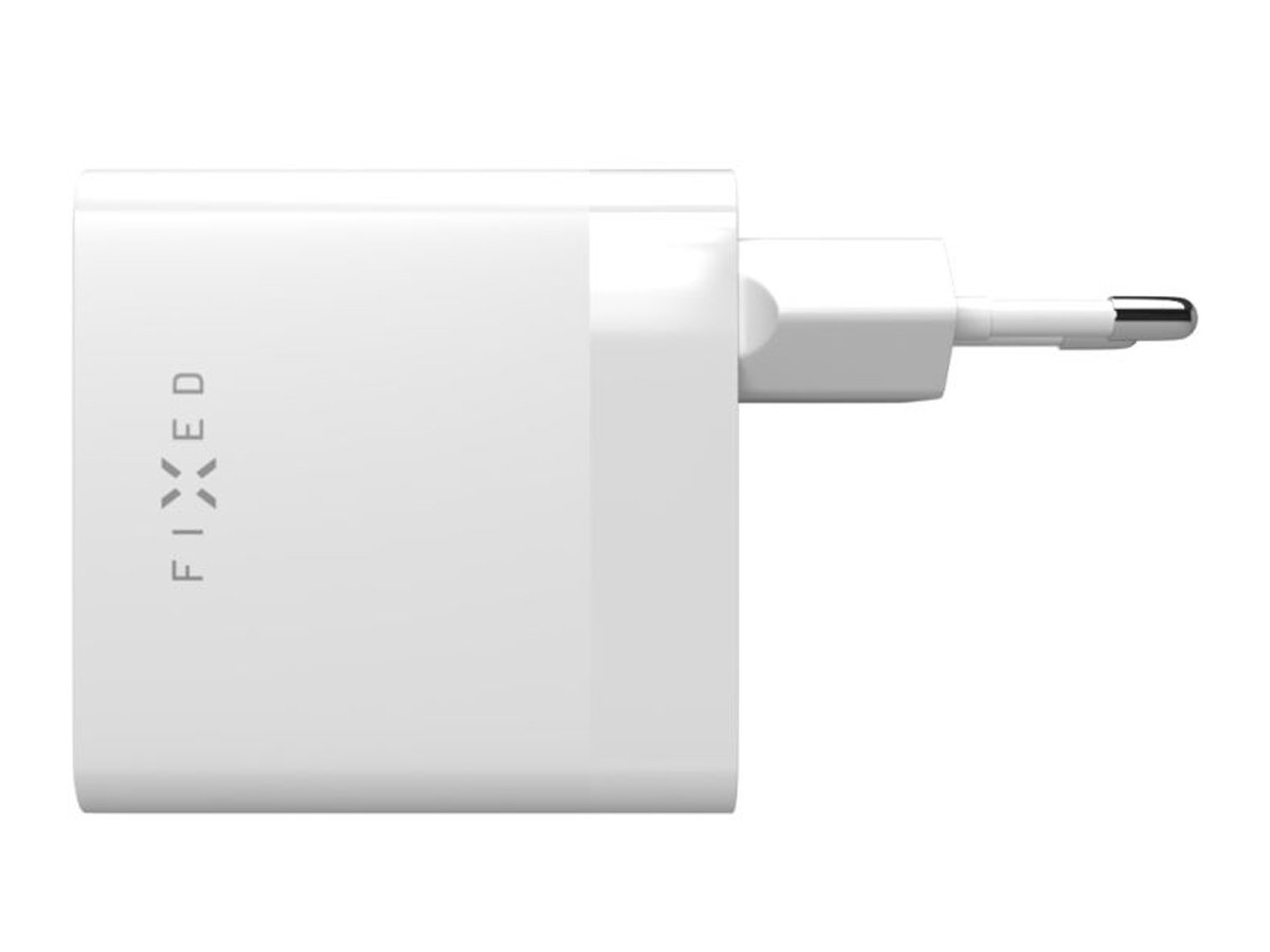 Netzteil FIXED Mains Charger 2xUSB-C PD 65W weiß