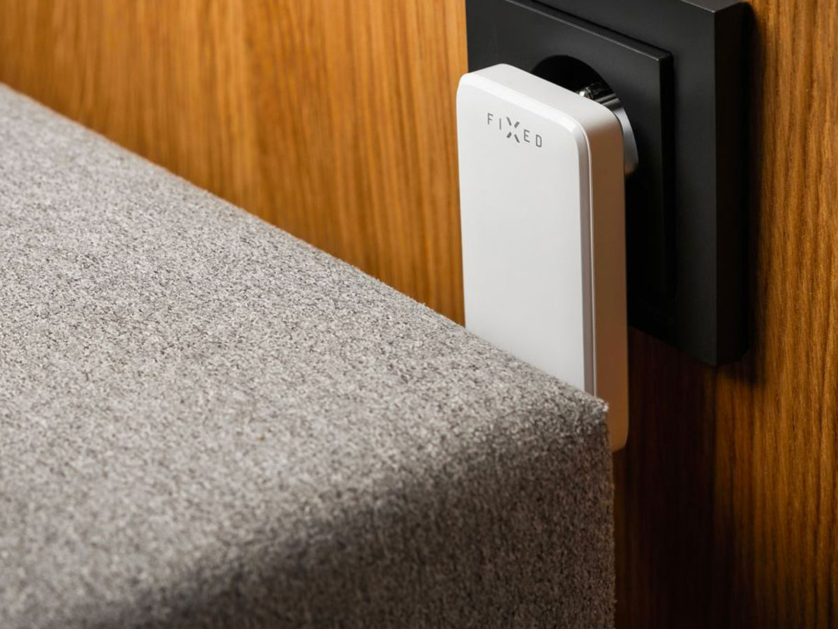 FIXED Płaska Ładowarka Sieciowa Slim Travel GaN 45W 2xUSB-C PD