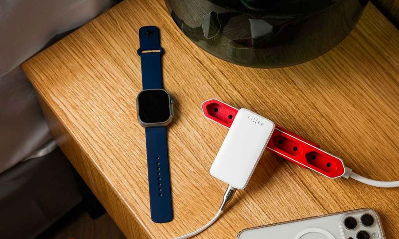 FIXED Płaska Ładowarka Sieciowa Slim Traveler GaN 65W 2x USB-C