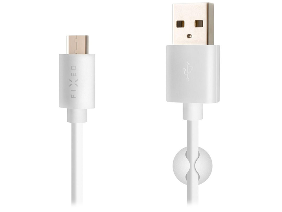 FIXED Kabel USB-A/USB-C 1m biały