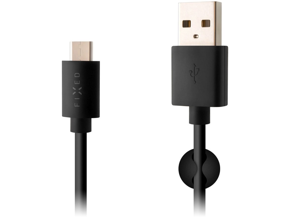 FIXED kabel USB-A/USB-C 1 m czarny