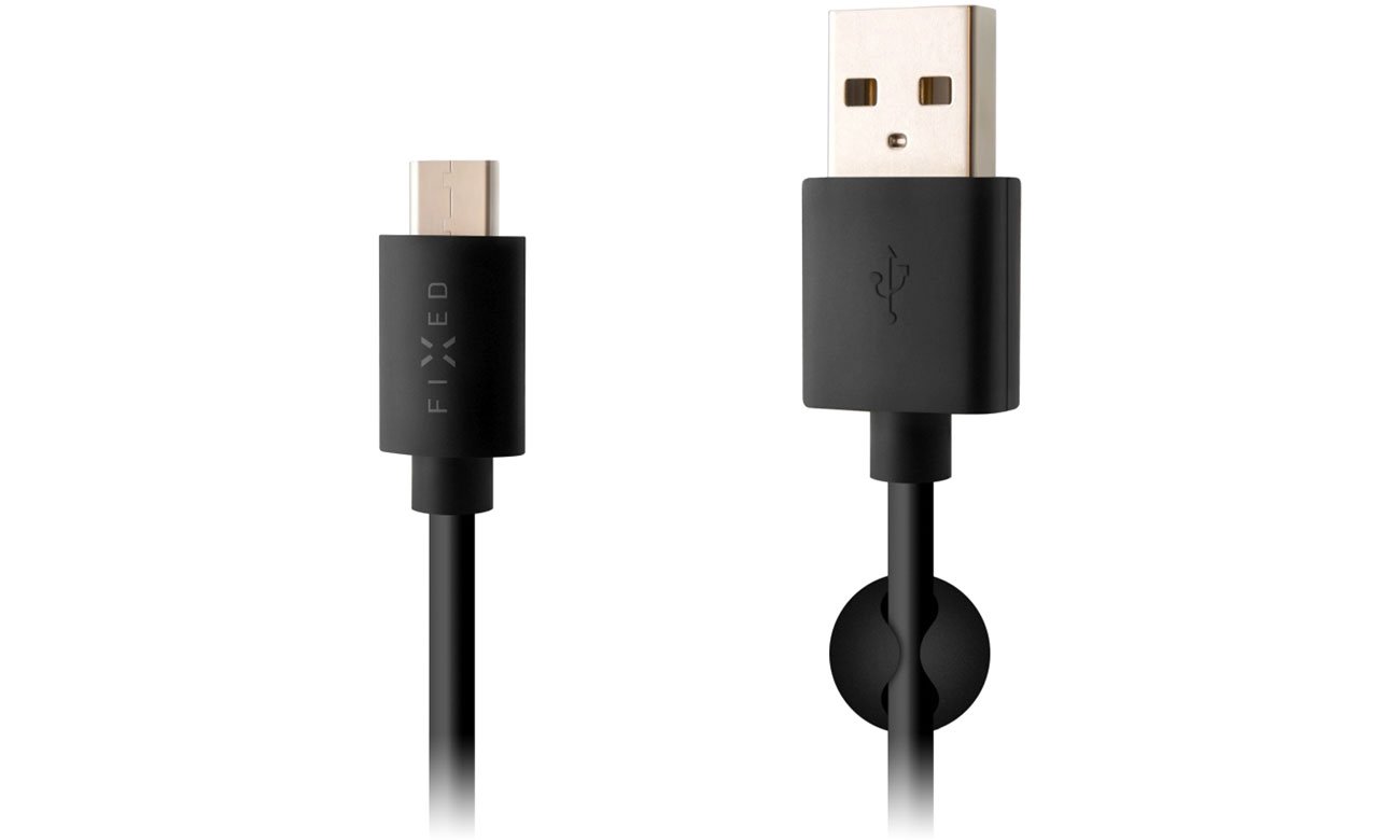 FIXED kabel USB-A/USB-C 2 m czarny