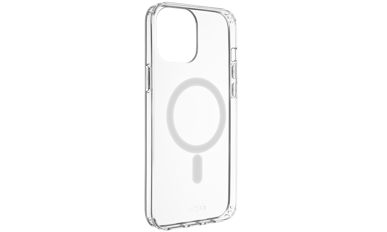 Etui FIXED MagPure do Apple iPhone 12 / 12 Pro Clear - Widok od przodu pod kątem