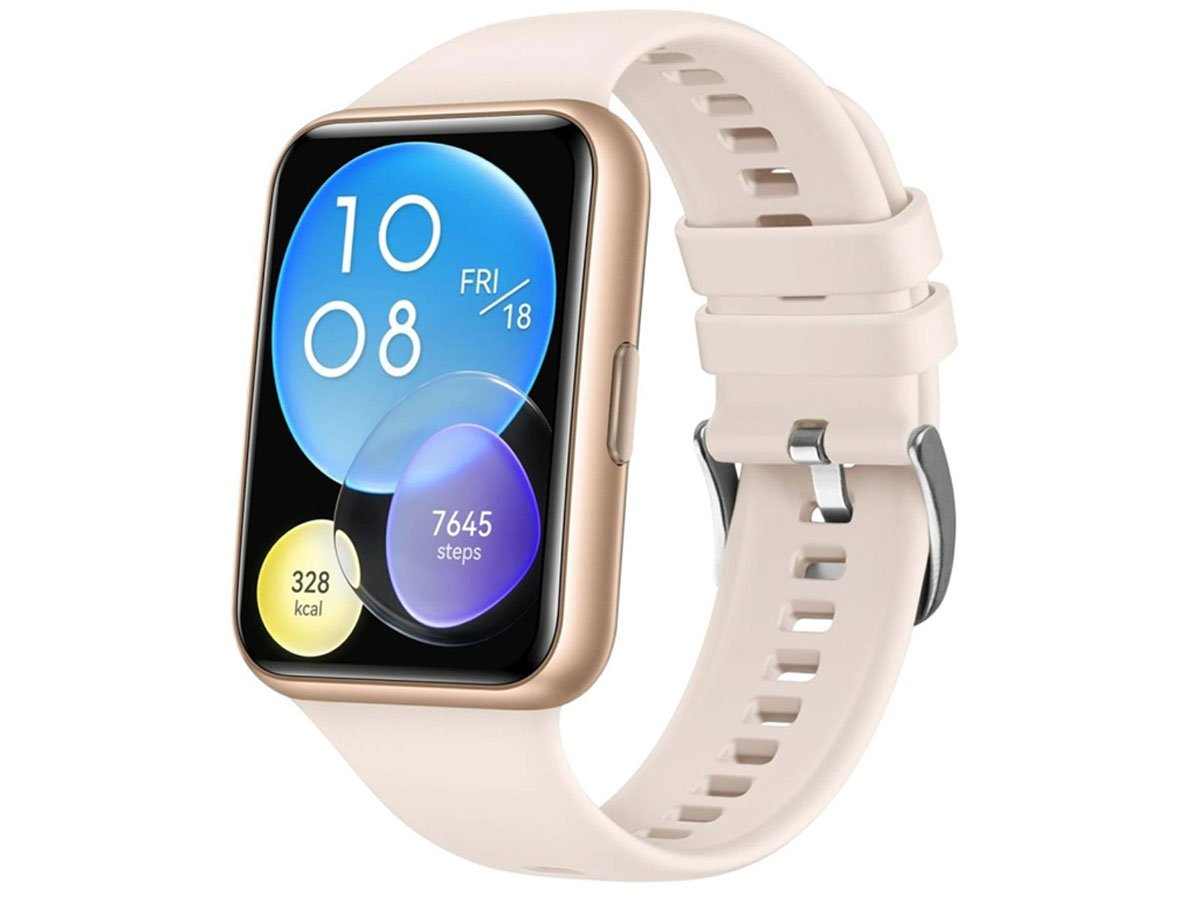 FIXED Silicone Strap for Huawei Watch FIT pink