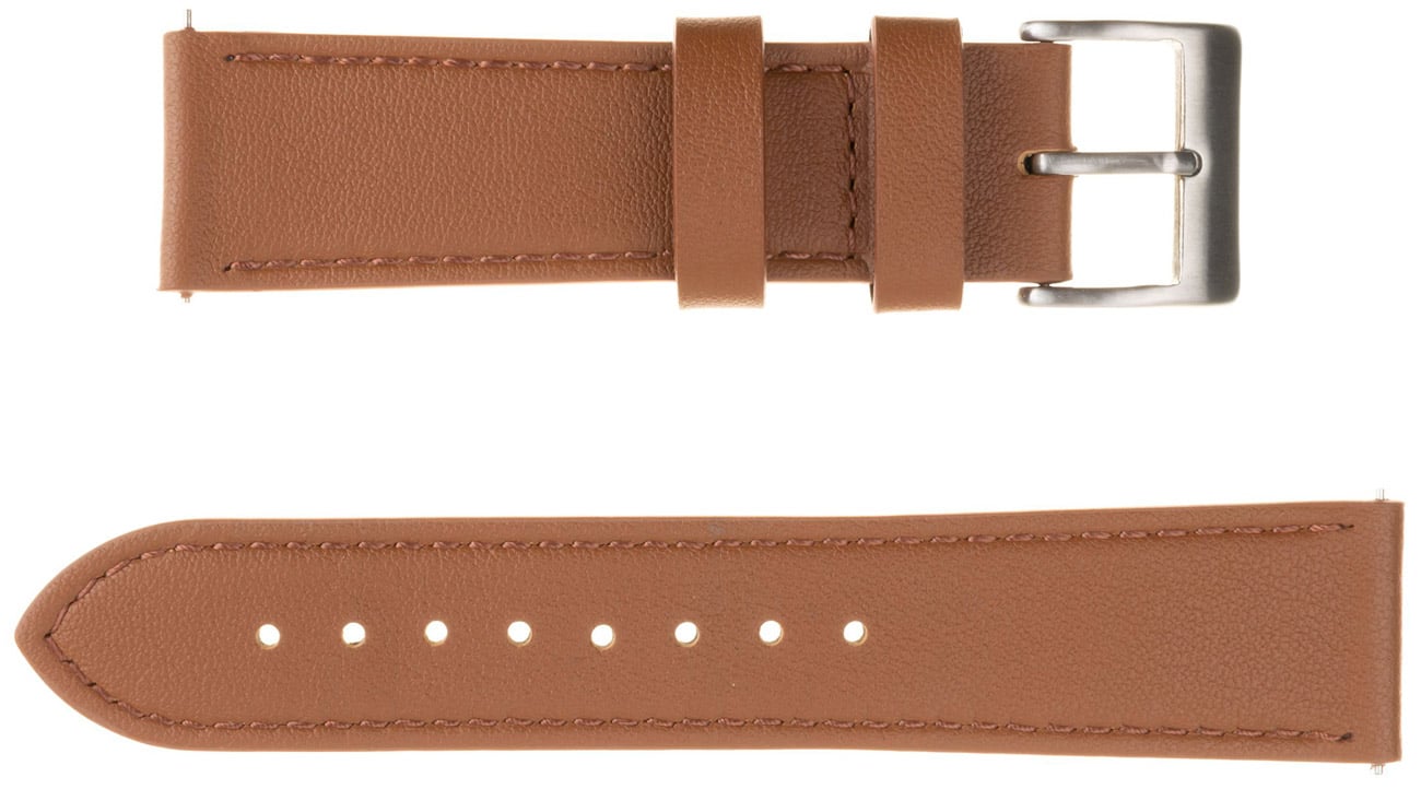 Pasek skórzany FIXED Leather Strap do Smartwatch (20 mm) Brown - Widok ogólny
