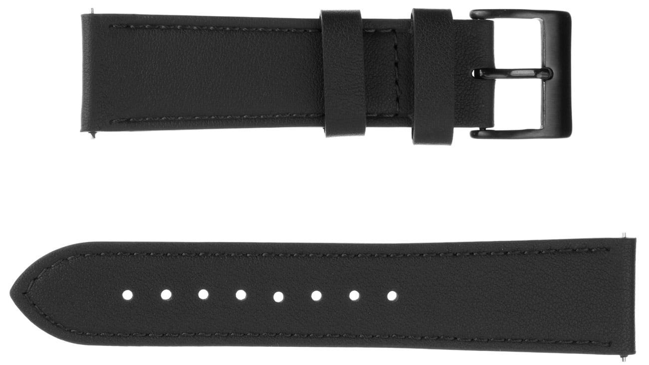Pasek skórzany FIXED Leather Strap do Smartwatch (22 mm) Black - Widok ogólny