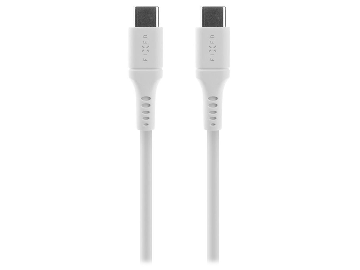 Kabel FIXED Liquid Silicone USB-C/Lightning 1,2m biały