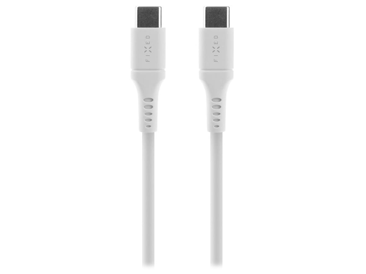 Kabel FIXED Liquid Silicone USB-C/Lightning 1,2m biały