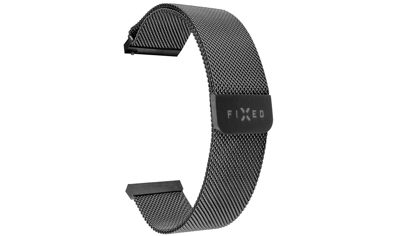 Pasek FIXED Mesh Strap do Smartwatch (20 mm) Black - Widok ogólny