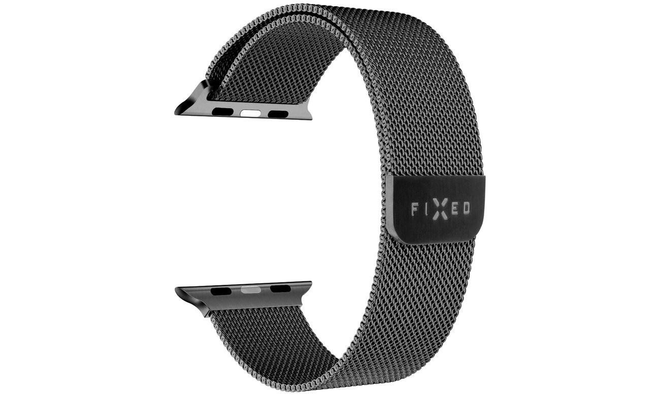 Pasek FIXED Mesh Strap do Apple Watch Black - Widok ogólny