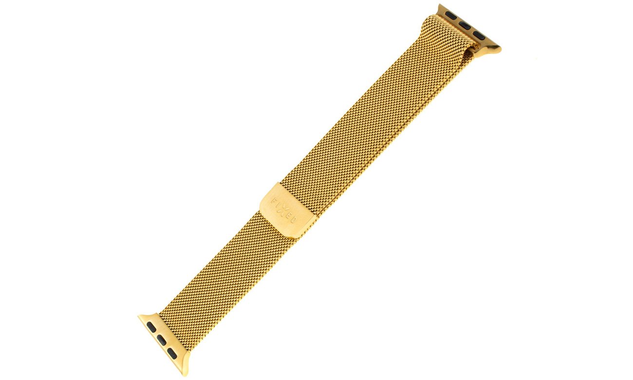 Pasek FIXED Mesh Strap do Apple Watch Gold - Widok ogólny