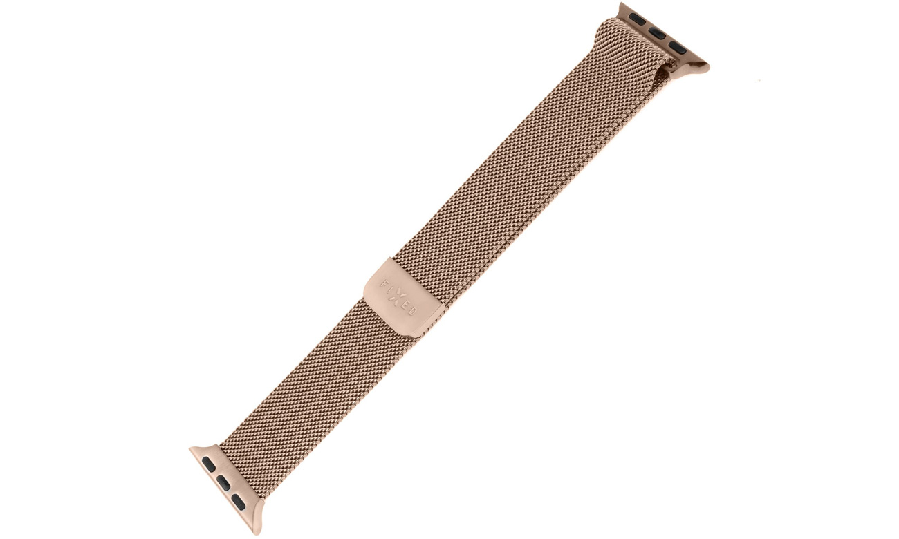 FIXED Mesh Strap für Apple Watch Roségold - Gesamtansicht