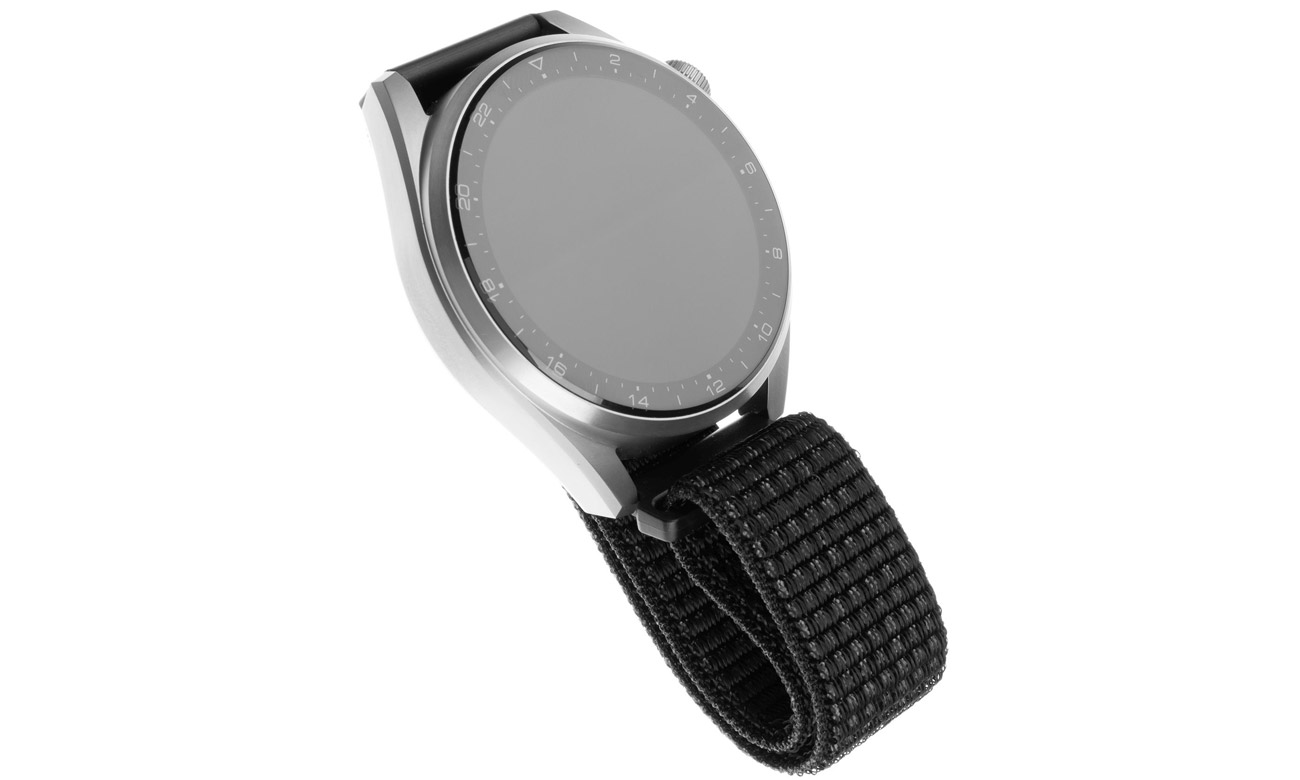 FIXED Nylon Strap für Smartwatch (20mm) wide reflective black