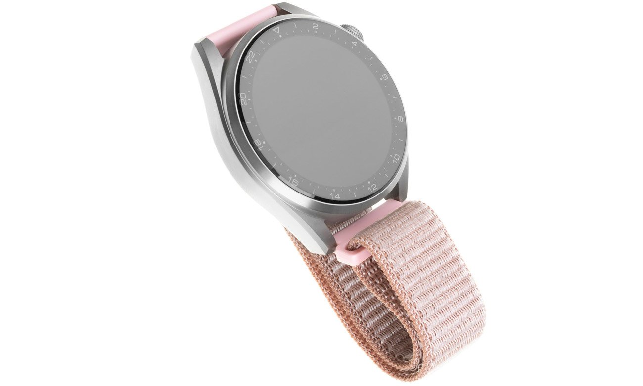 Pasek FIXED Nylon Strap do Smartwatch (20mm) wide rose gold