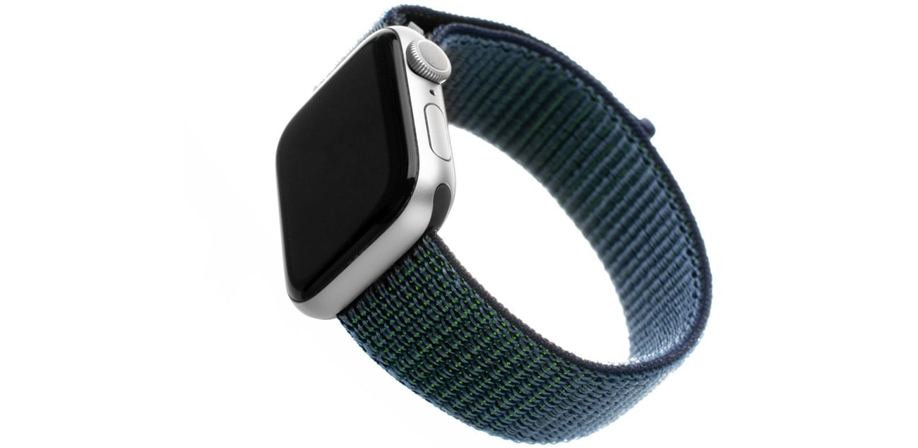 FIXED Nylon Strap für Apple Watch dunkelblau