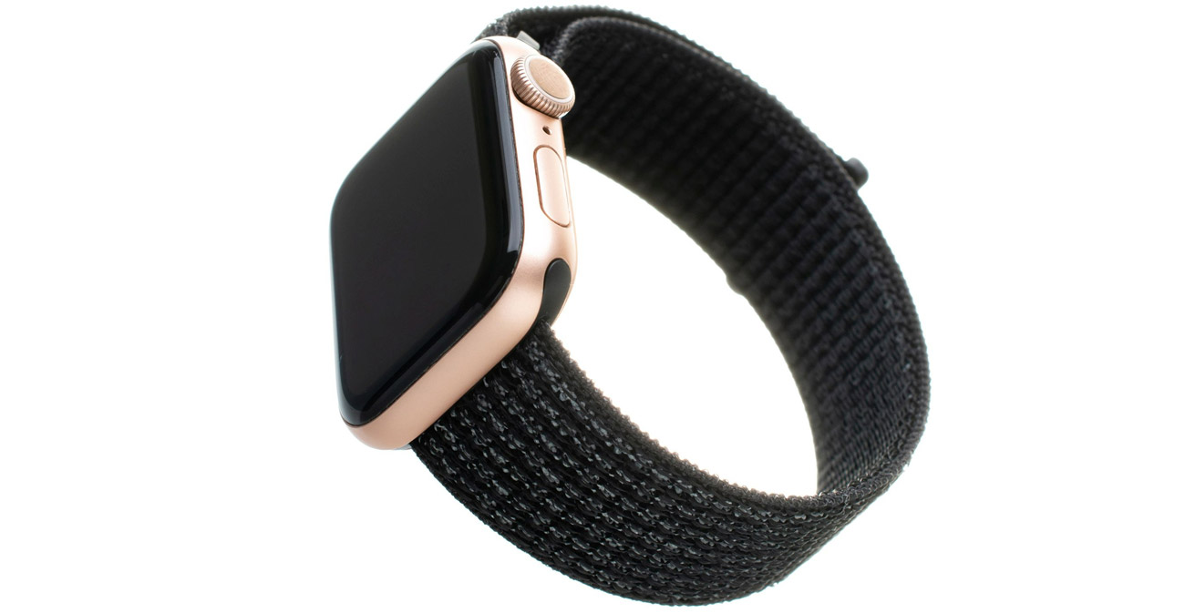 FIXED Nylon Strap für Apple Watch reflective black