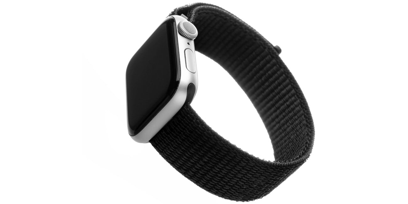 FIXED Nylon Strap für Apple Watch schwarz