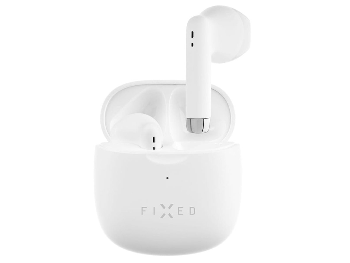 Słuchawki bezprzewodowe FIXED Pods Białe - Grafika