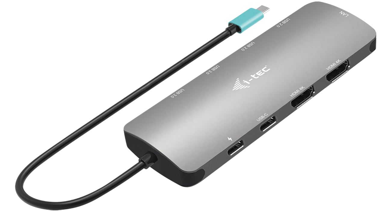 Dockingstation für Laptop i-tec USB-C Metal Nano 2x HDMI Dock PD 100W +Charger 112W