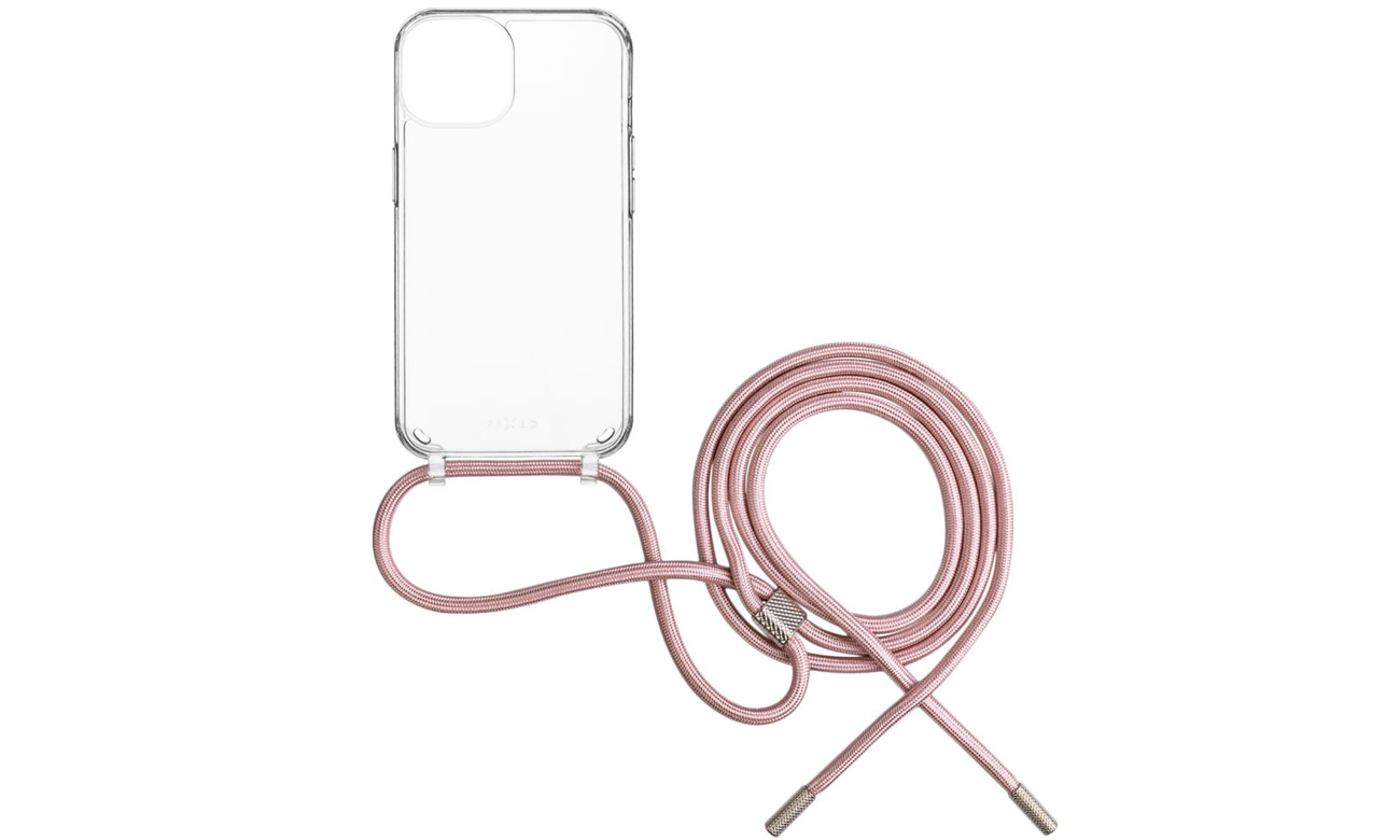 Etui FIXED Pure Neck do iPhone 15 pink