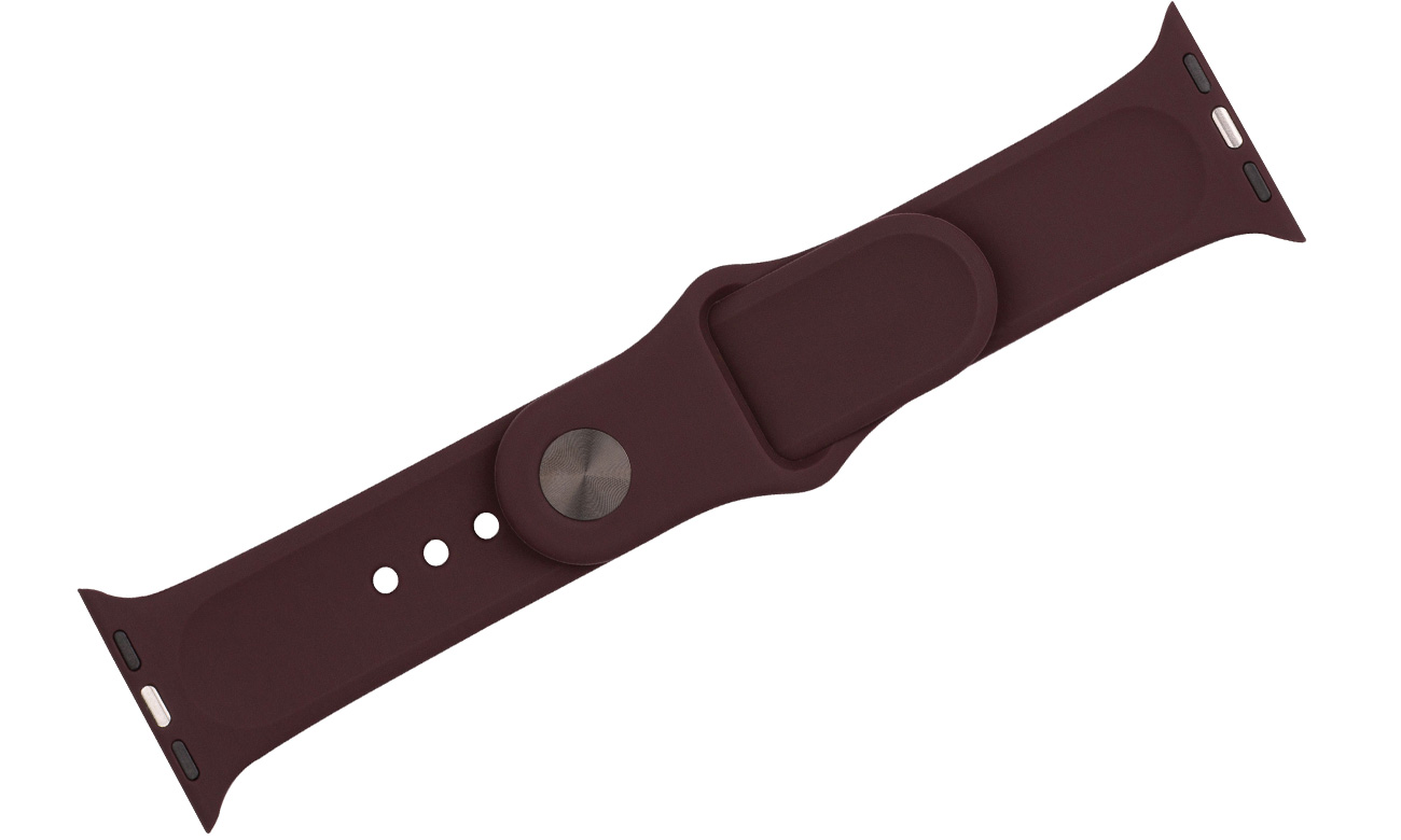 Zestaw silikonowych pasków FIXED Silicone Strap Set do Apple Watch Cocoa - Widok ogólny