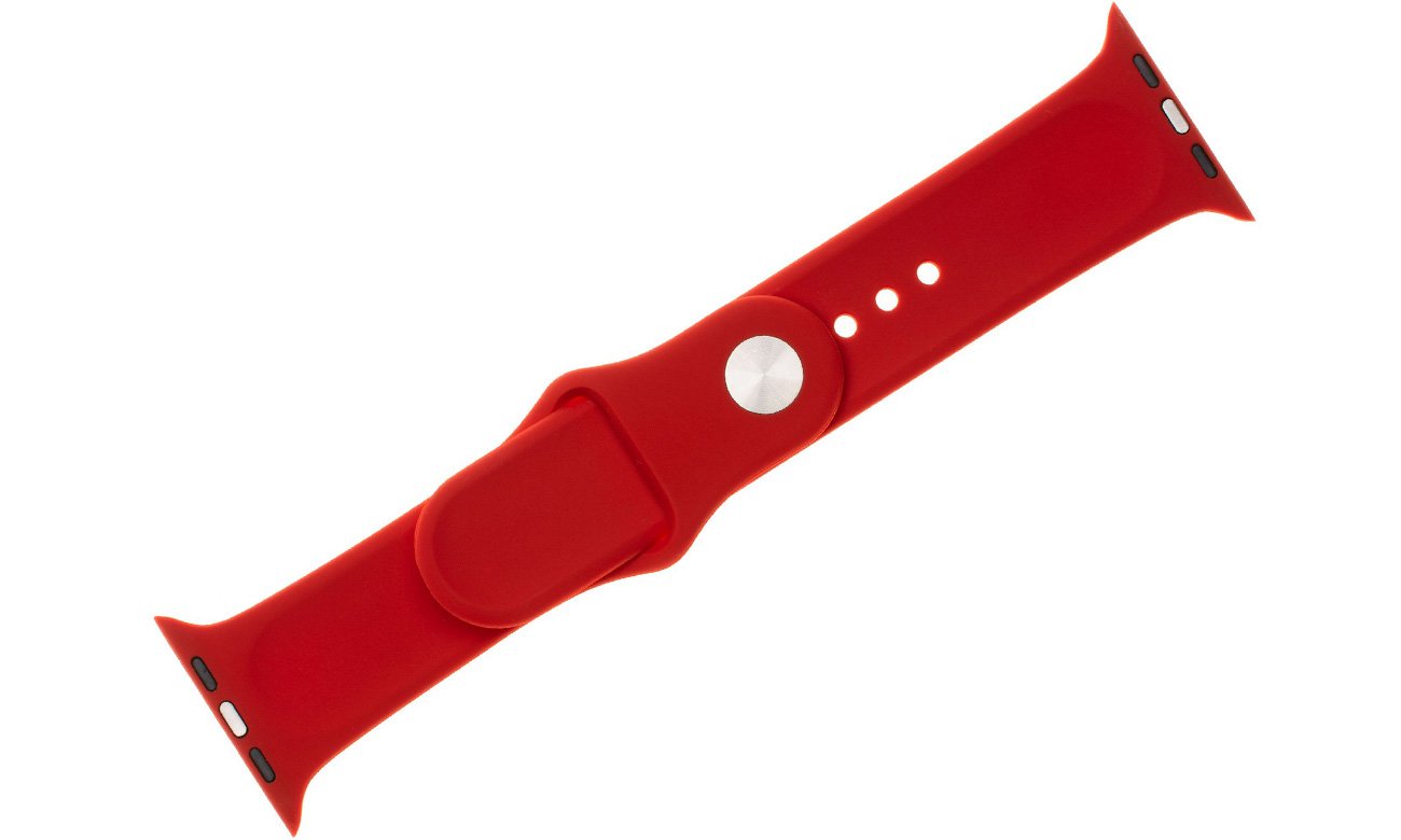 Zestaw silikonowych pasków FIXED Silicone Strap Set do Apple Watch Red - Widok ogólny