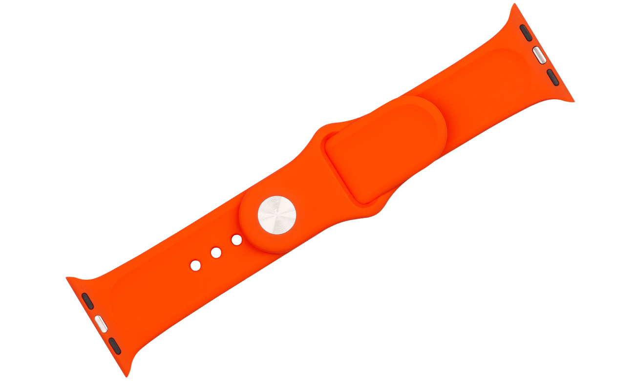 FIXED Silicone Strap Set für Apple Watch Apricot - Gesamtansicht