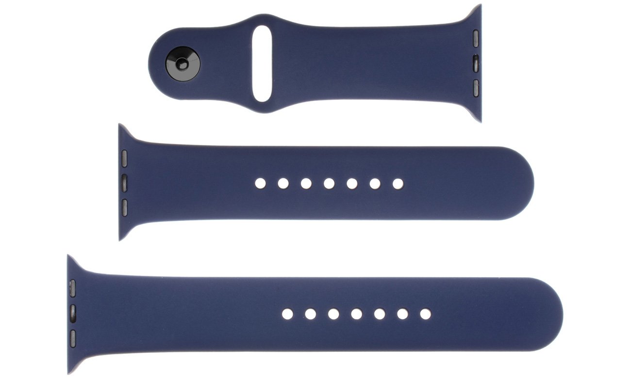 Zestaw silikonowych pasków FIXED Silicone Strap Set do Apple Watch Blue - Widok ogólny