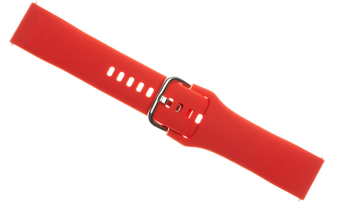 Pasek FIXED Silicone Strap do smartwatch (22 mm) Red - Zapięcie
