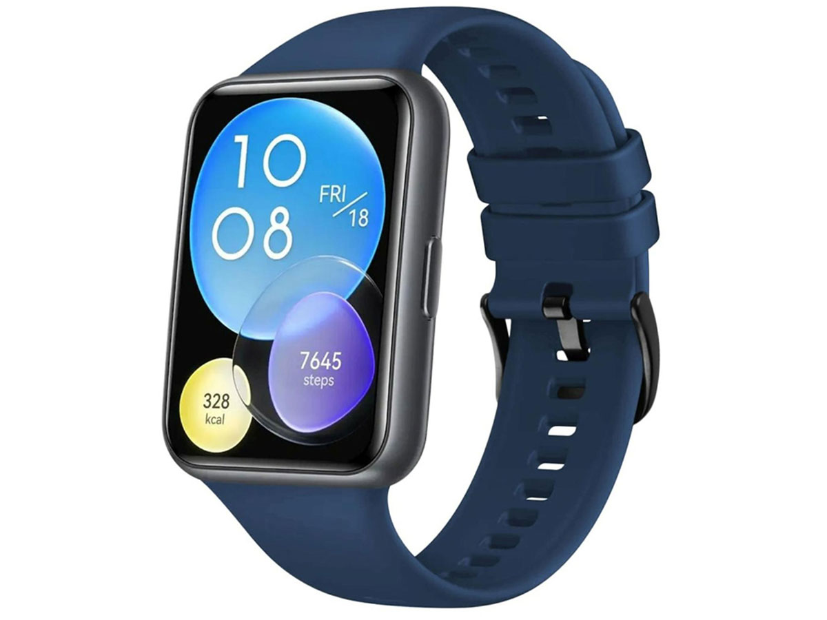 FIXED Silicone Strap for Huawei Watch FIT blue