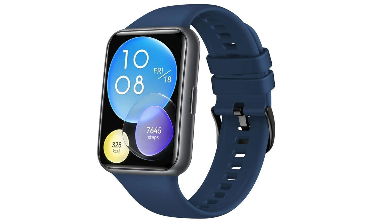 FIXED Silicone Strap for Huawei Watch FIT blue