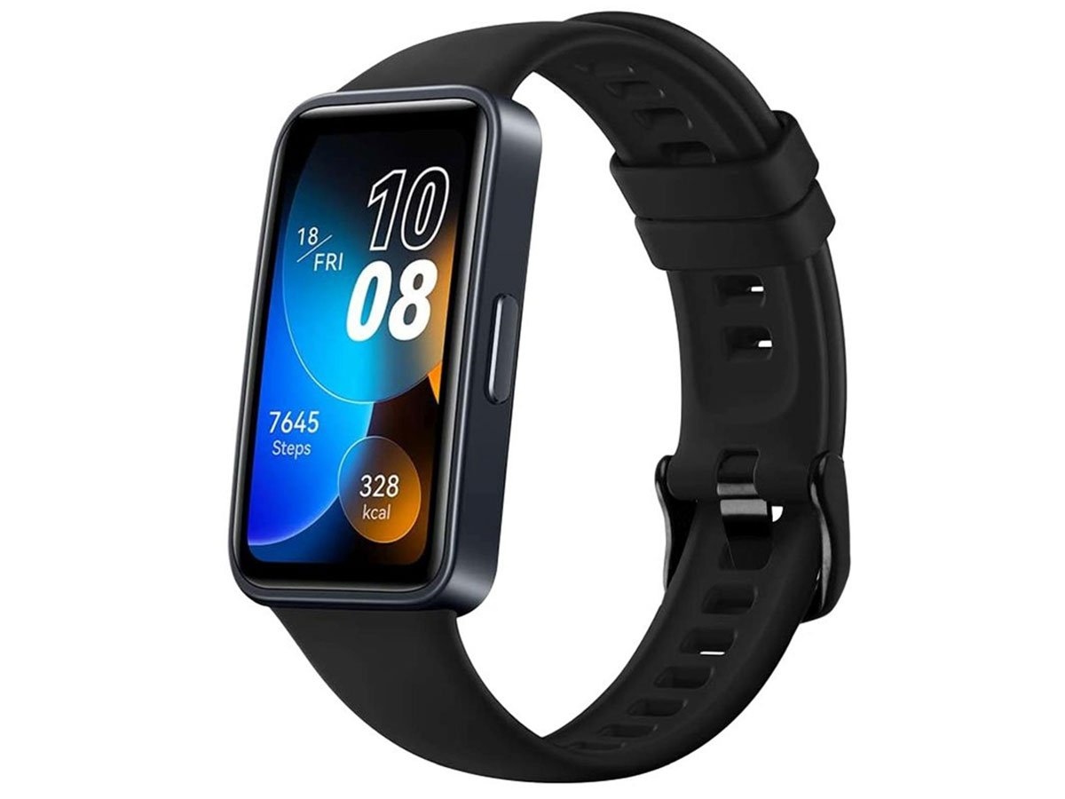 FIXED Silicone Strap for Huawei Band 8/9/10 black