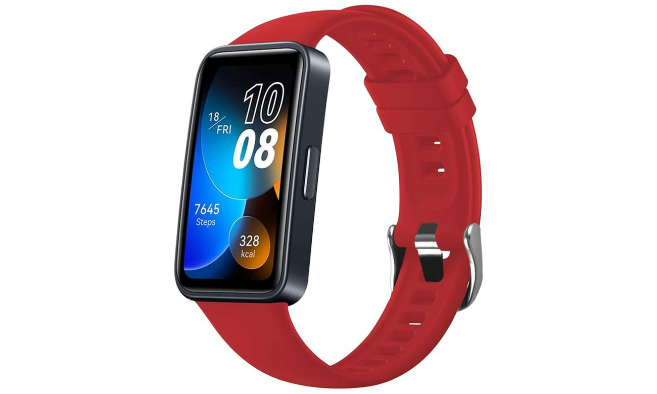 FIXED Silicone Strap for Huawei Band 8/9/10 red