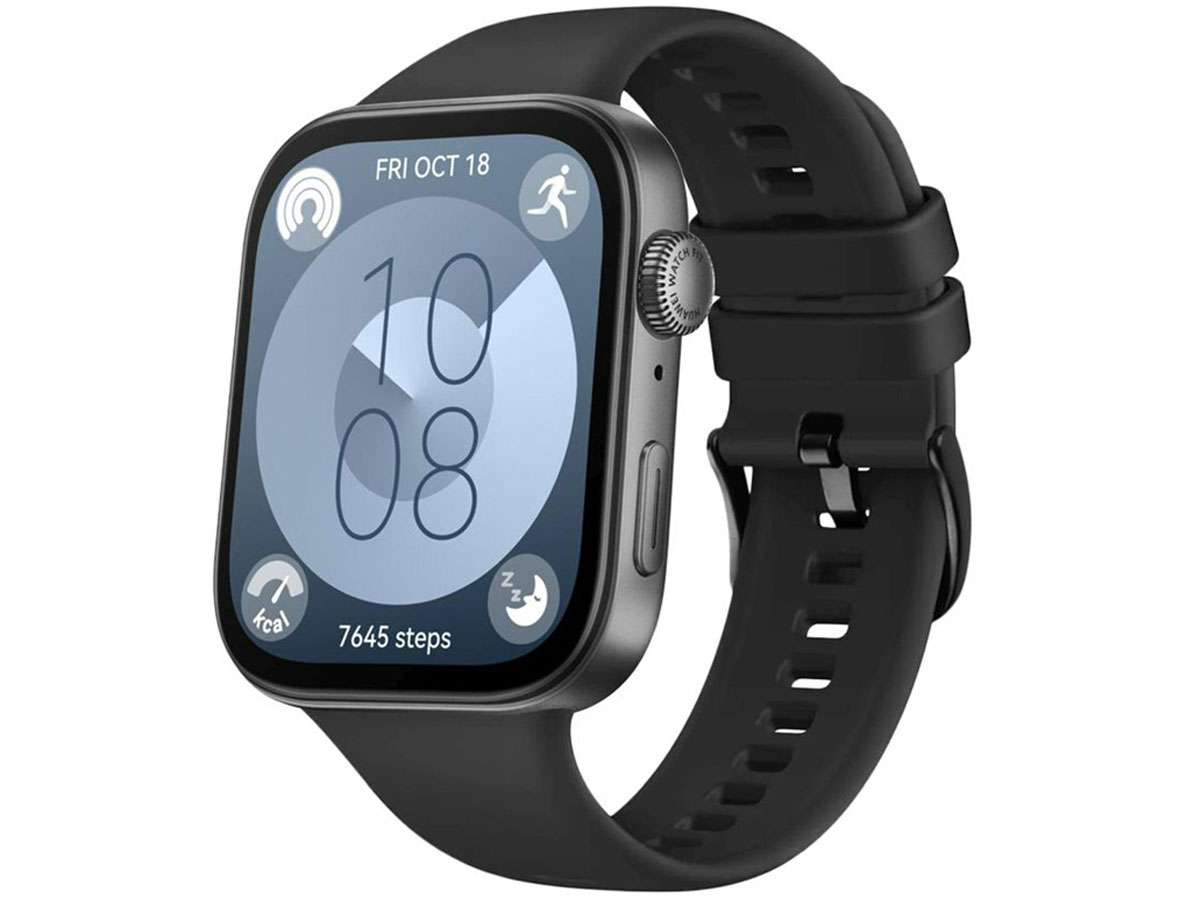 FIXED Silicone Strap for Huawei Watch FIT 3 black