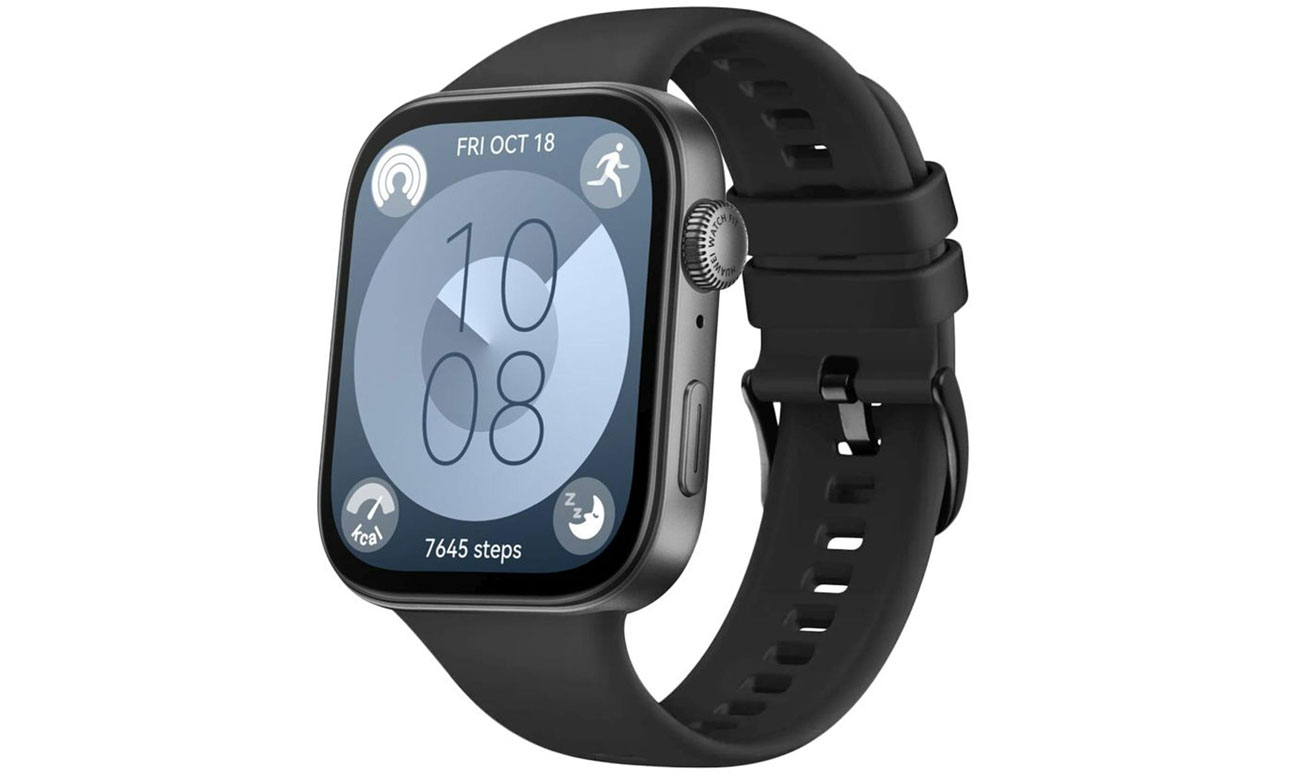 FIXED Silicone Strap for Huawei Watch FIT 3 black