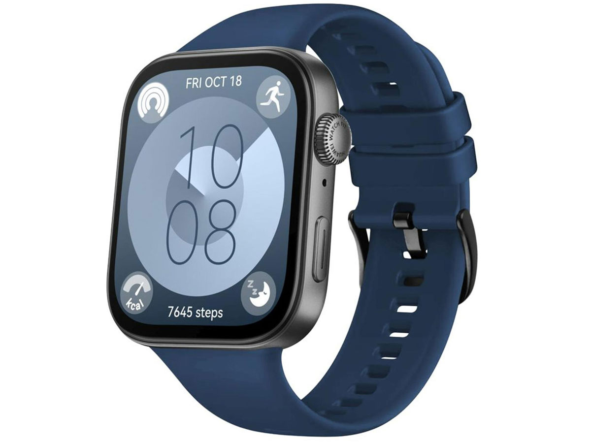 FIXED Silicone Strap for Huawei Watch FIT 3 blue