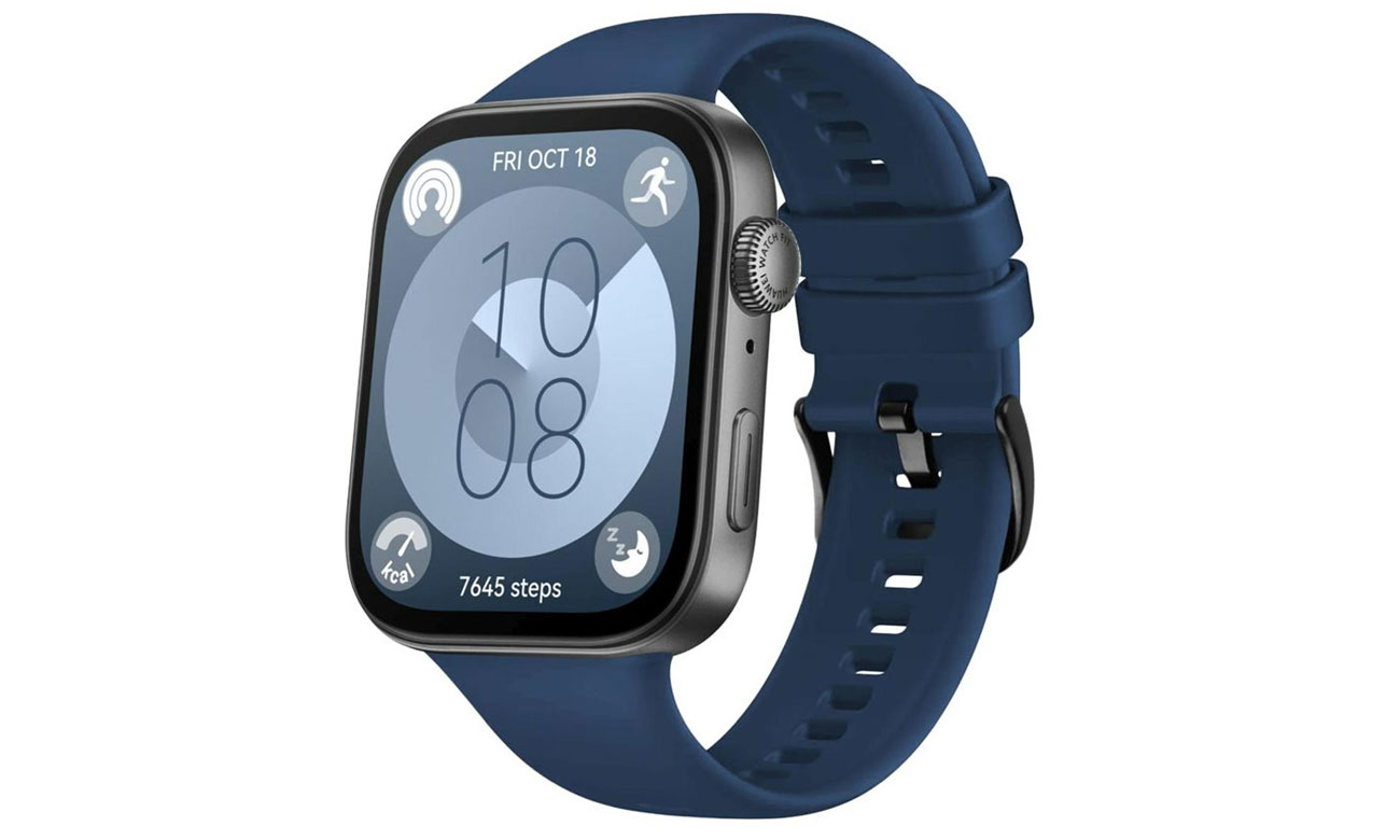 FIXED Silicone Strap for Huawei Watch FIT 3 blue