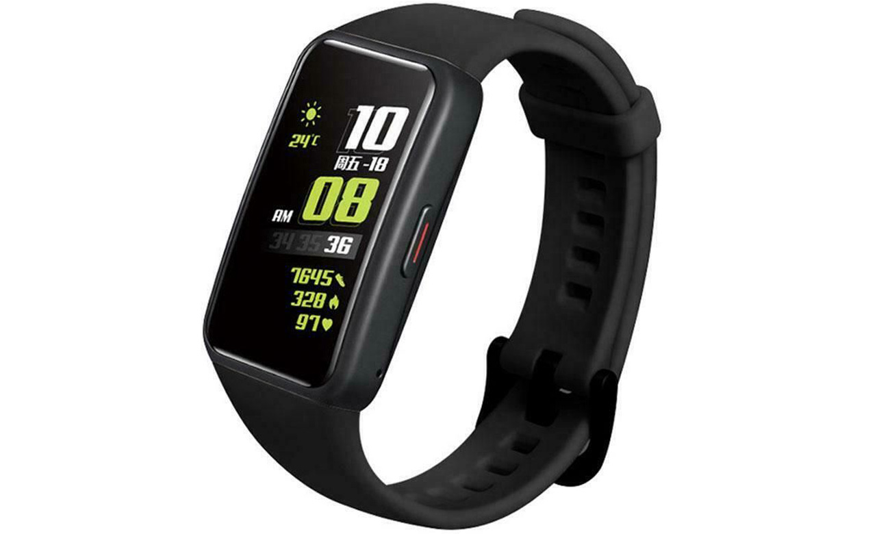 Pasek FIXED Silicone Strap do Huawei Band 6 Black w użyciu