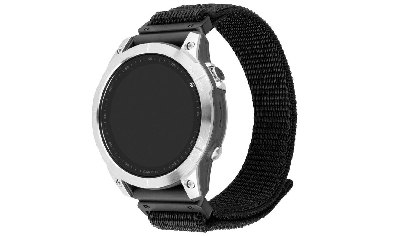 FIXED Sporty Strap für Garmin Fenix QuickFit (22mm) schwarz