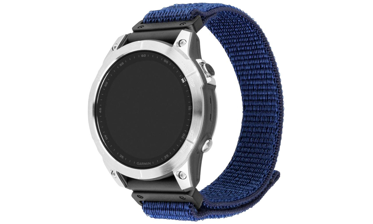 Opaska FIXED Sporty Strap do Garmin Fenix QuickFit (22mm) ciemnoniebieski